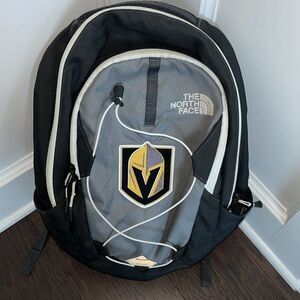 2 tone Gray used North Face JESTER w/sewn Las Vegas Knights NHL Hockey Patch